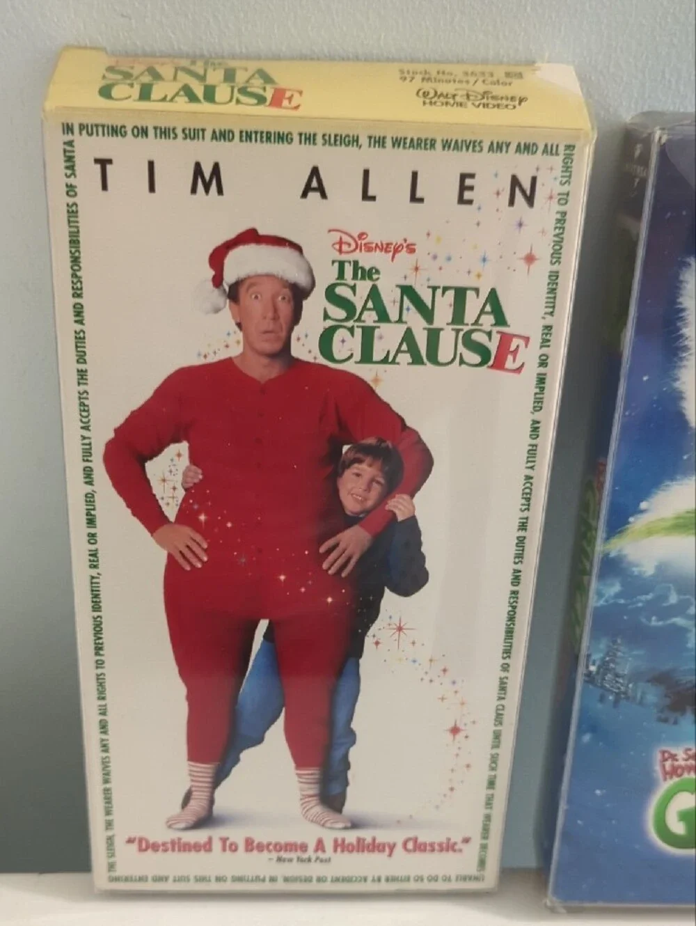 Disney's The Santa Clause & Jim Carrey The Grinch Who Stole Christmas VHS Tapes
